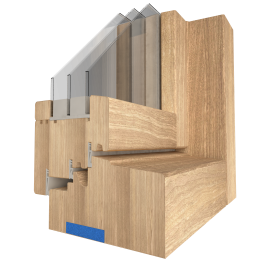 Ventana de madera m90 passive